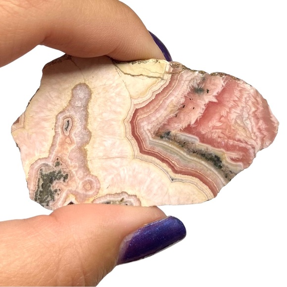 Rhodochrosite Slab Natural Stone Crystal Crystals Home Decor Gift Pink - Picture 7 of 8